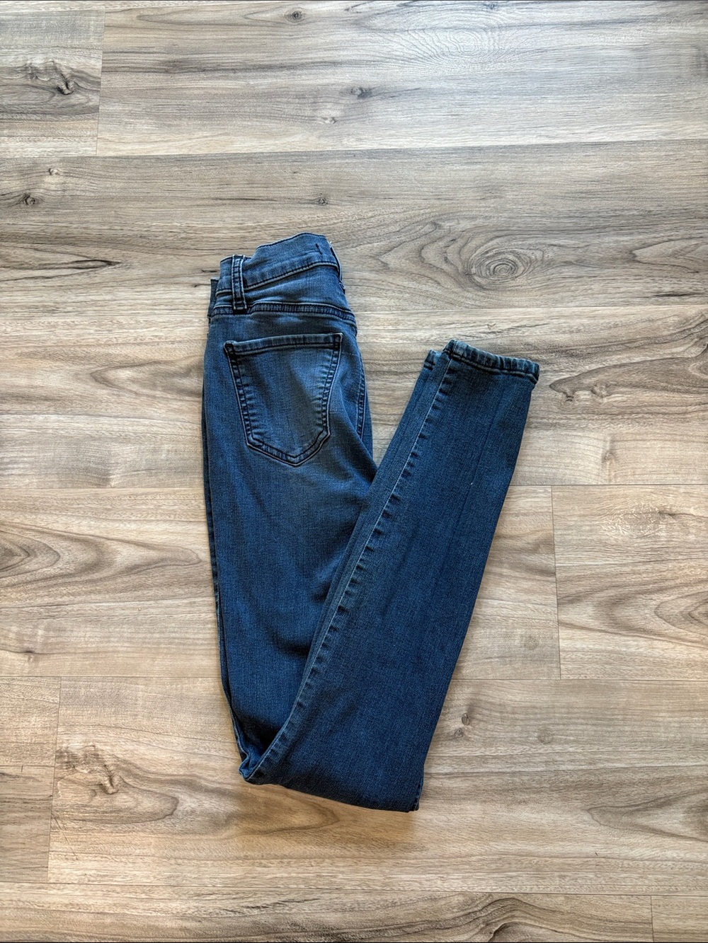 Fashion Nova Dark Blue High-Rise Skinny Jeans